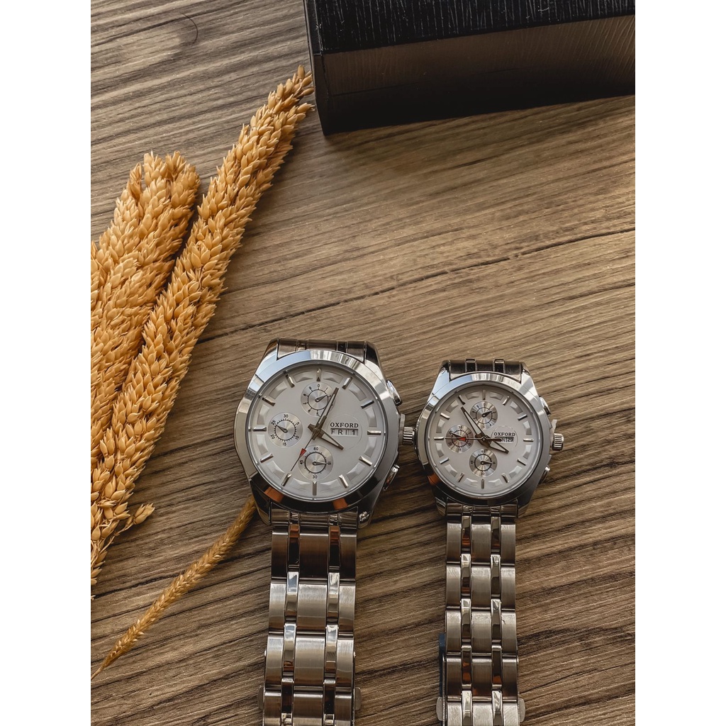 Jam tangan stainless 0XFORD gratis gelang dan kalung (dhon store)