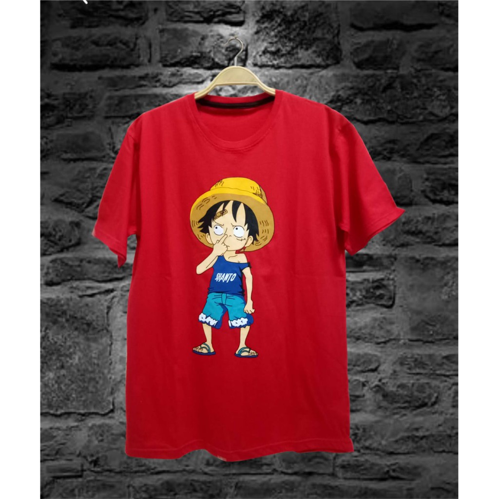 Kaos Distro Luffi Premium Anak Remaja Tanggung Cotton Combed