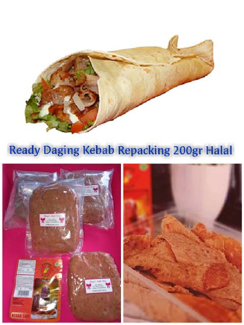 daging kebab sapi 1kg 200gr halal bahan kebab