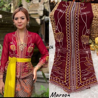 Jual KAIN KEBAYA BALI BORDIR SUTRA CREFF PREMIUM | KAIN BORDIR | BAHAN ...