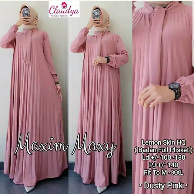 Gamis Thalita Plisket Maxy Pita Tali