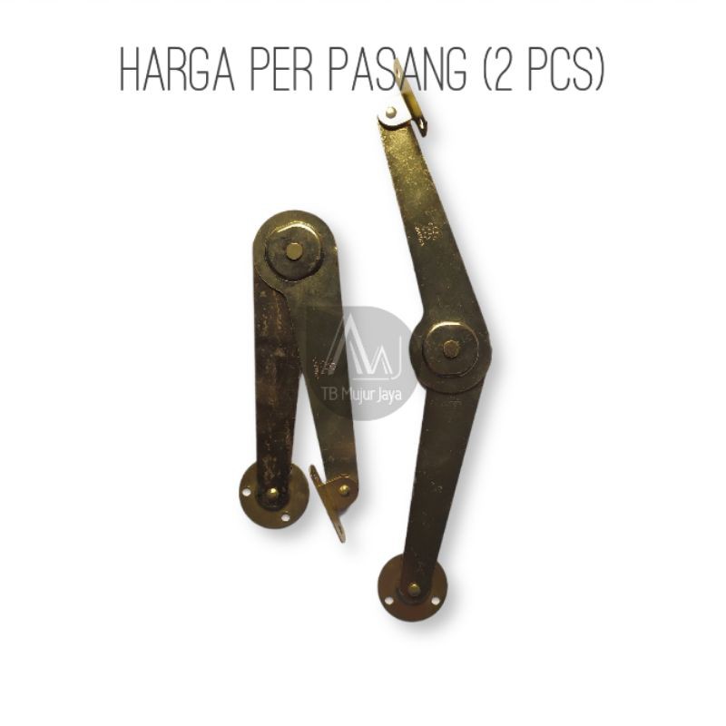 Engsel Salon /Sikutan Jendela Sakura 9 Inch Kuning