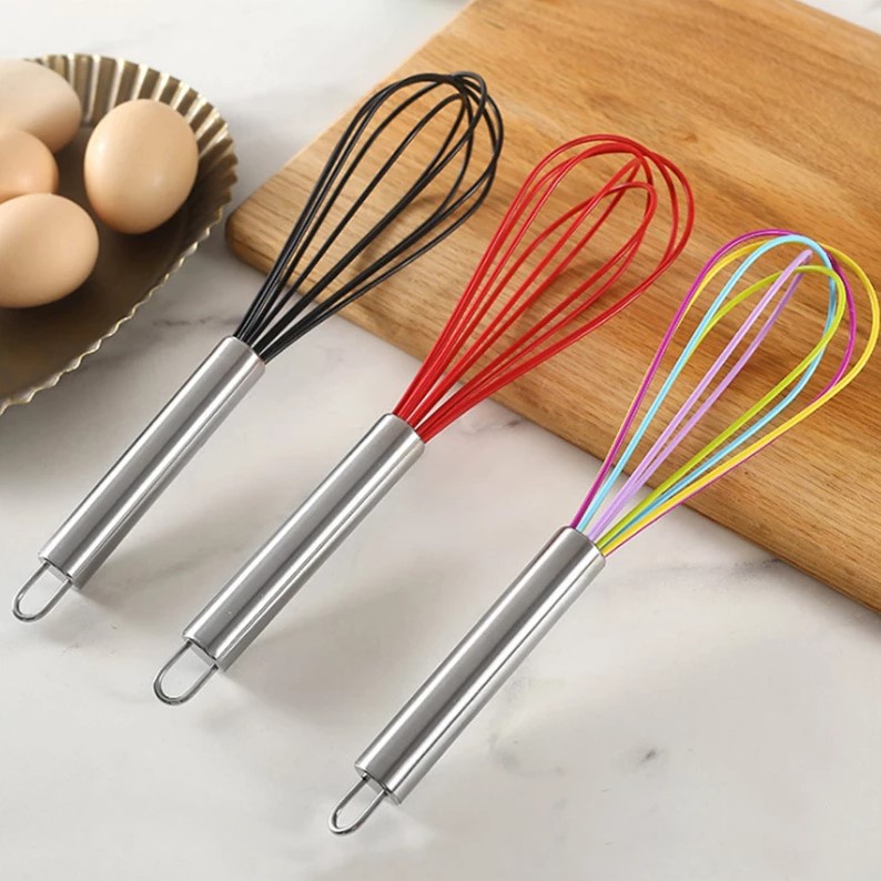 PROMO!! Pengocok Telur Silikon / Egg Whisk Silicone