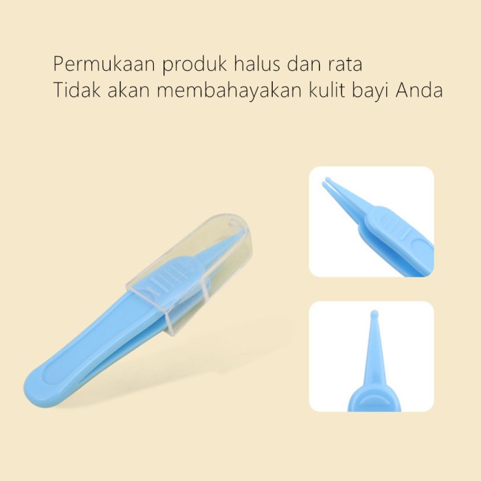 TokoPapin Pinset Penjepit Pembersih Kotoran Hidung Upil Anak Bayi Baby Nose Picker Aman Berkualitas