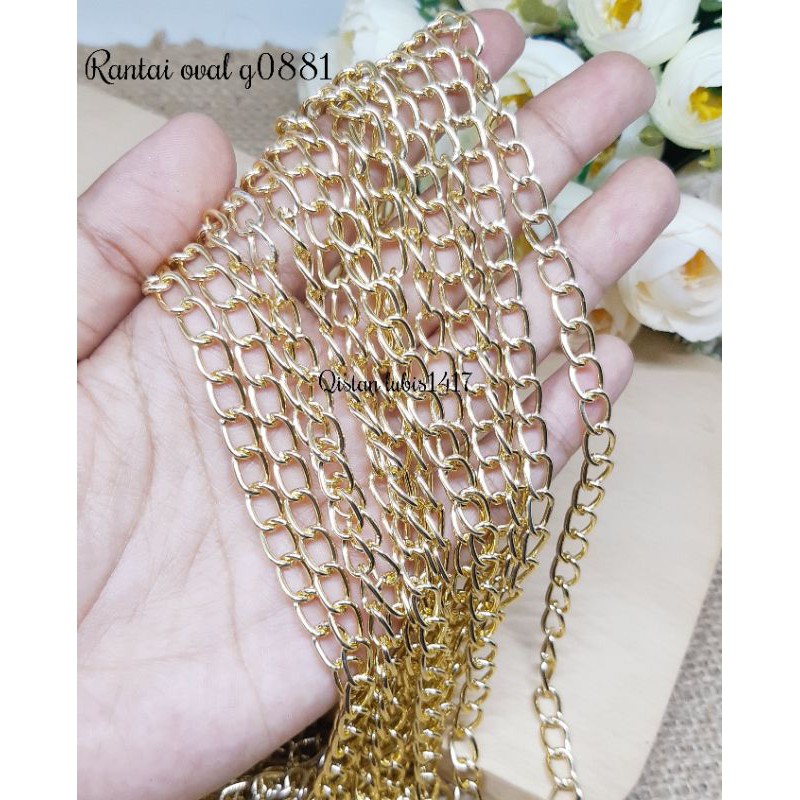 (90) Rantai gold 1.0cm