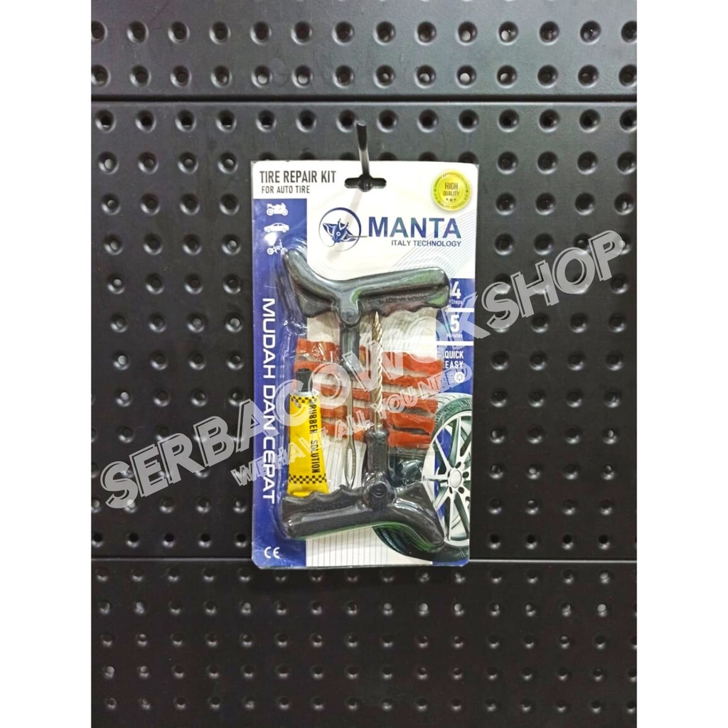 Manta Alat Tambal Ban Tubles Plastik Tire Repair Tool Kit Motor Mobil Termurah Berkualitas