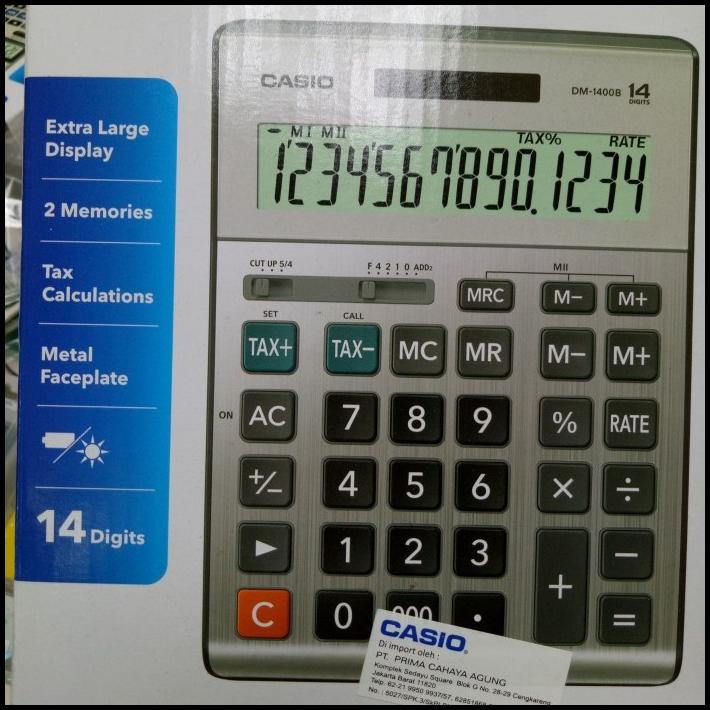

Kalkulator 14 Digit Casio Dm1400B Kualitas Bagus