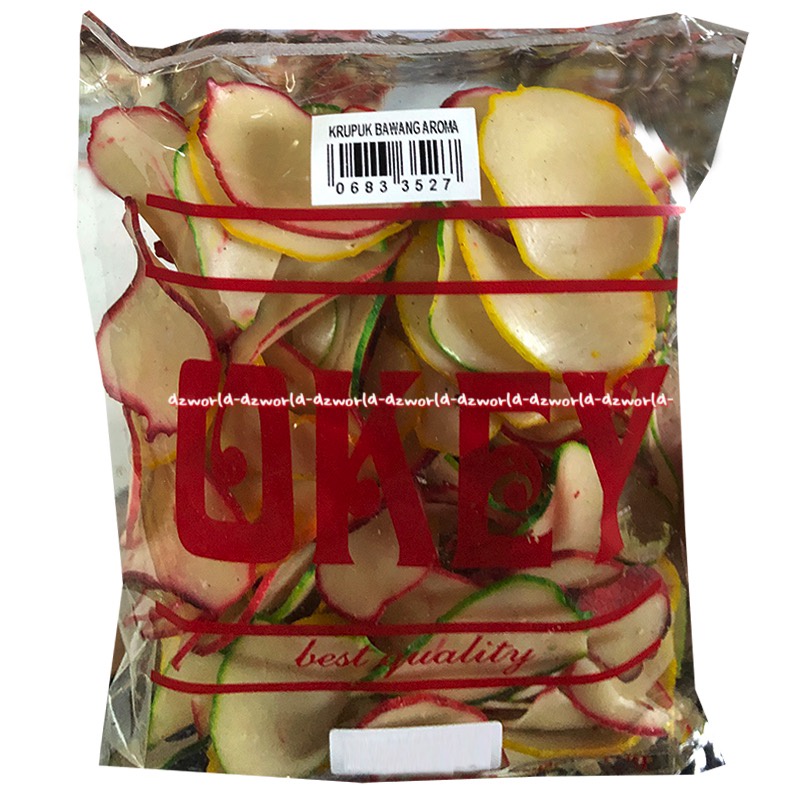 Okey Krupuk Bawang Aroma 200gr Kerupuk Bawang Warna Warni Mentah Siap Goreng Oke Okay Onion Cracker