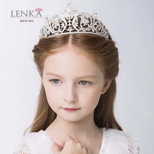 (BEST SELLER) AKSESORIS CROWN TIARA MAHKOTA PESTA ANAK MODERN MPA001