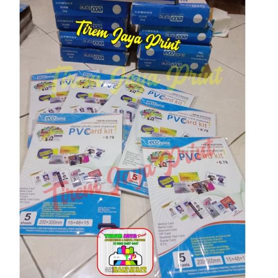 

Baru Launching!! Bahan ID Card Card 5 Sheet/Kertas PVC Kualitas Bagus Tebal 0,78/Grosir ✮ 20