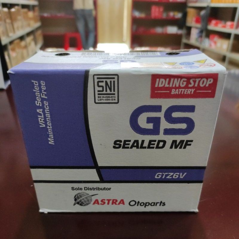 Baterai Idling Stop GS Sealed MF GTZ6V