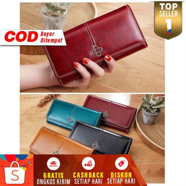 Dompet Wanita Panjang Original Wallet Duit Cewek Walet ORI Branded Import Dompet Cewe Korea Murah
