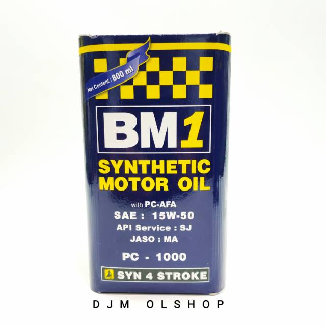 OIL BM1 PC-1000 4T 800ml API SJ SEA 15W-50 JASO MA