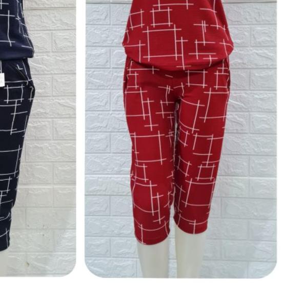 ♖ Setelan wanita Kekinian / setelan baju dan celana wanita / Luna Resleting 7/8 / baju wanita pendek