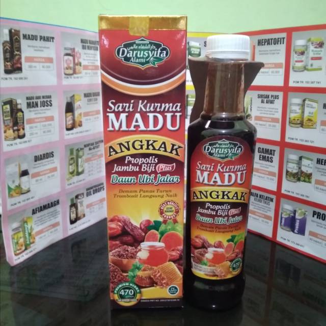 

Sari kurma MADU ANGKAK plus daun ubi jalar