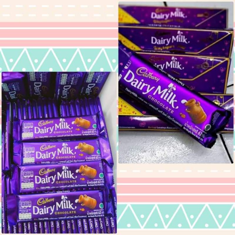 

COKELAT CADBURY DAIRY MILK 62 GR