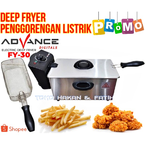 Penggorengan Listrik ADVANCE FY 30/ Deep Fryer Advance FY-30 / Penggorengan Kentang DEEP FRYER 3 L