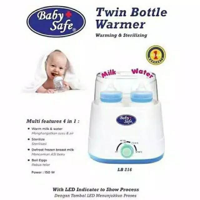 Babysafe Twin Bottle Warmer/penghangat susu/ LB216