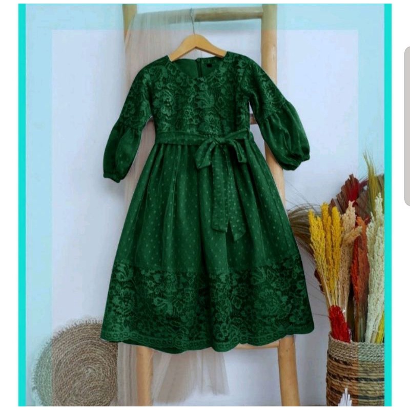 Gamis Anak Belinda / Dress Pesta Anak / Baju Muslim Anak