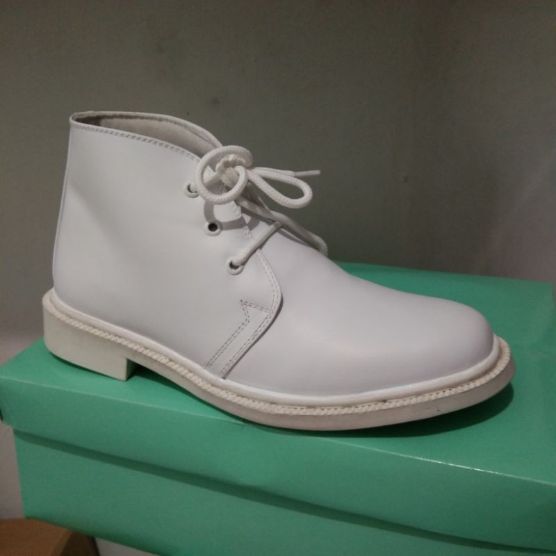 Sepatu Pdh Putih Tali Tiga/sepatu pdh pdu pria kulit