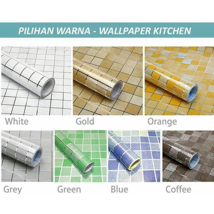 Barang Berkualitas Wallpaper Sticker Dinding Dapur CUCI GUDANG