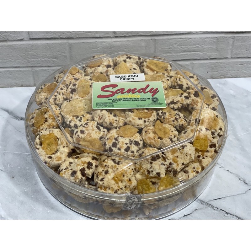 

SAGU KEJU CRISPY #SANDY COOKIES (TOPLES KEMASAN 450gr )