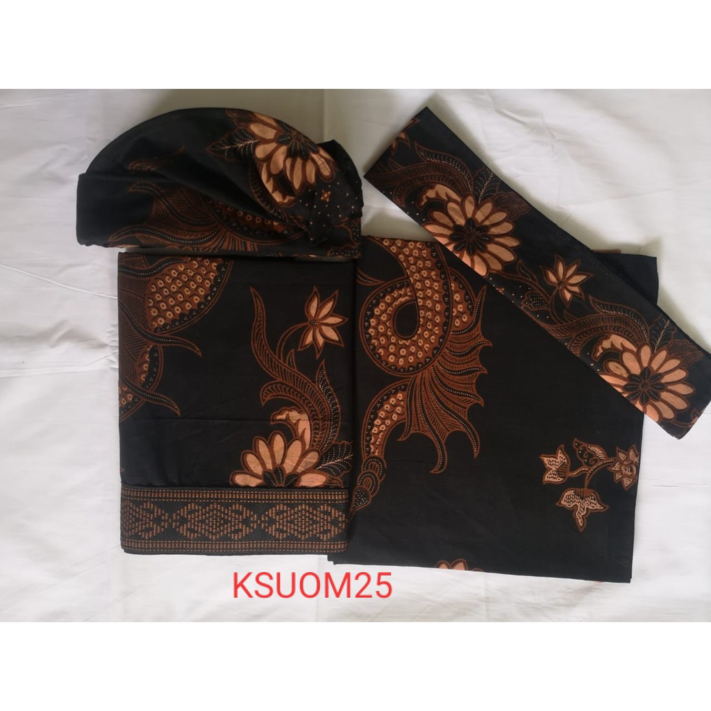 SET COUPLE BATIK KLASIK - KAMEN, SAPUT &amp; UDENG SETENGAH JADI 25