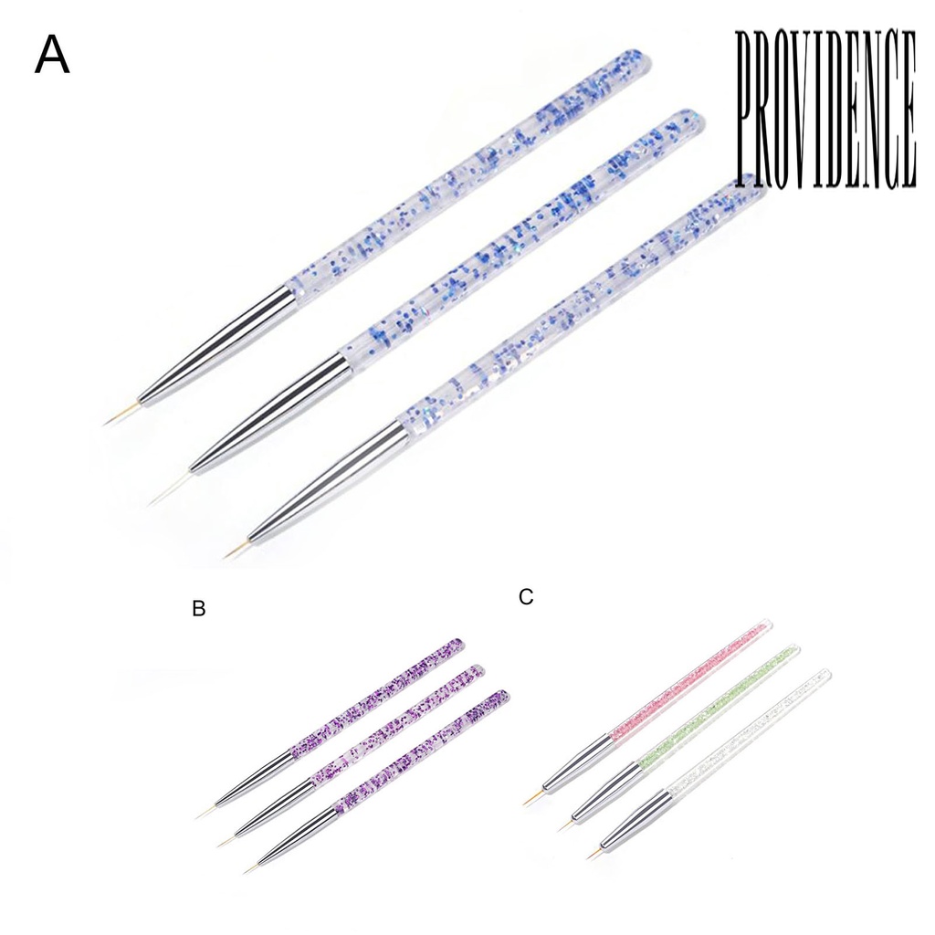 Providence 3Pcs / Set Pen Dotting / Ukir Kuku Ultra Ringan Multifungsi Untuk Nail Art / Manicure DIY