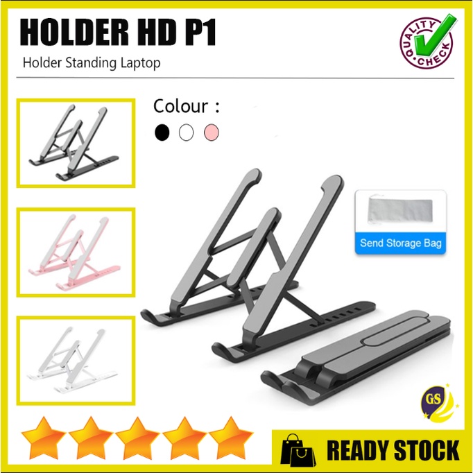 Holder Stand Laptop Notebook Lipat P1 Pro Folding Dudukan Anti Slip