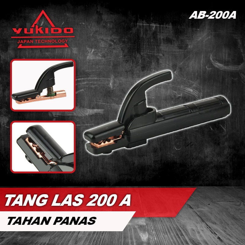 TANG LAS 200A SET TANG MASA 300A  STANG LAS 200A JEPITAN LAS 200 AMPER SET YUKIDO JAPAN