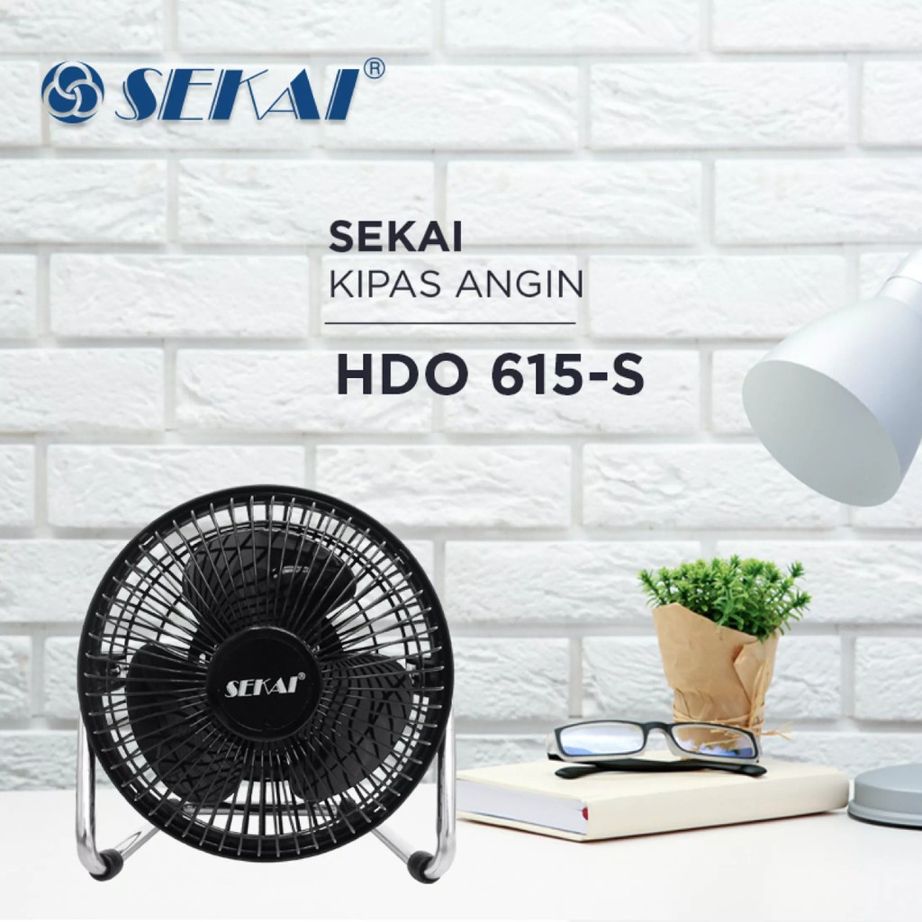 SEKAI Kipas Angin Meja Mini Tornado 6 Inch - HDO 615-S Free Bubble