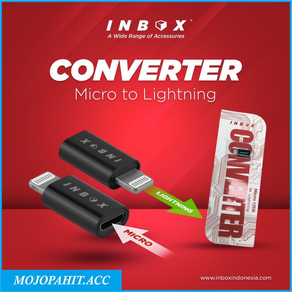 Jual CONVERTER INBOX MICRO TO LIGHTNING SAMBUNGAN HP Shopee Indonesia
