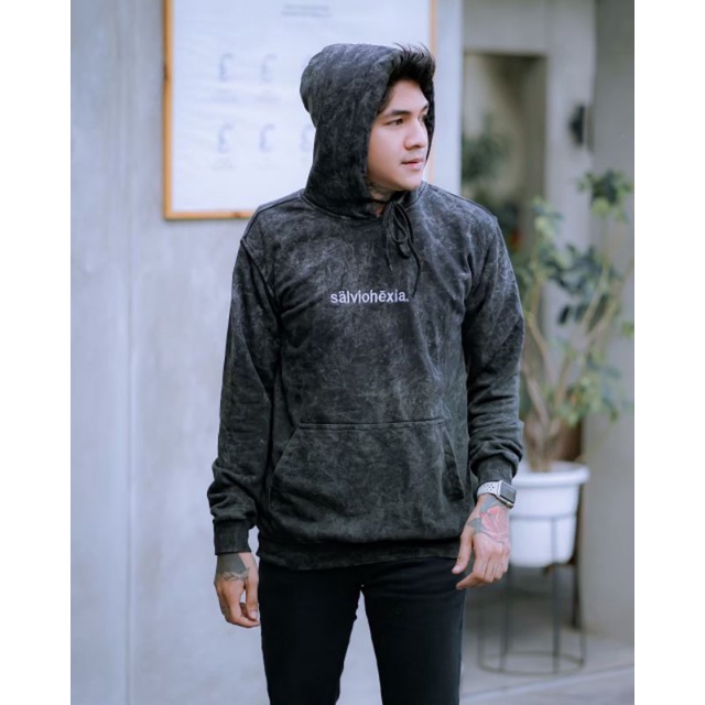 Sweater Hoodie Tie Die Pria - Hoodie Washing Cowok Cewek Original