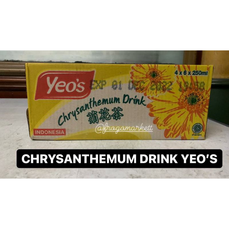 Teh Kembang Chrysanthemum Yeo's 250ml 1 Karton (4x6x250ml)