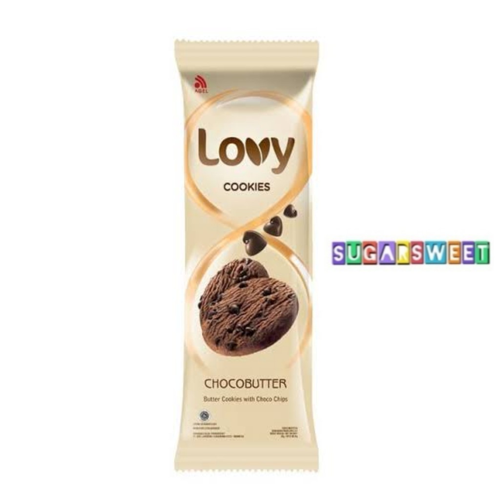 

Lovy Cookies Chocobutter Sachet / Biskuit Butter Rasa Coklat - 30 gr