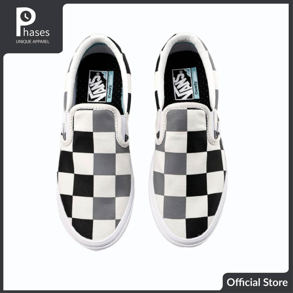 Vans Comfycush Slip On Black White Original