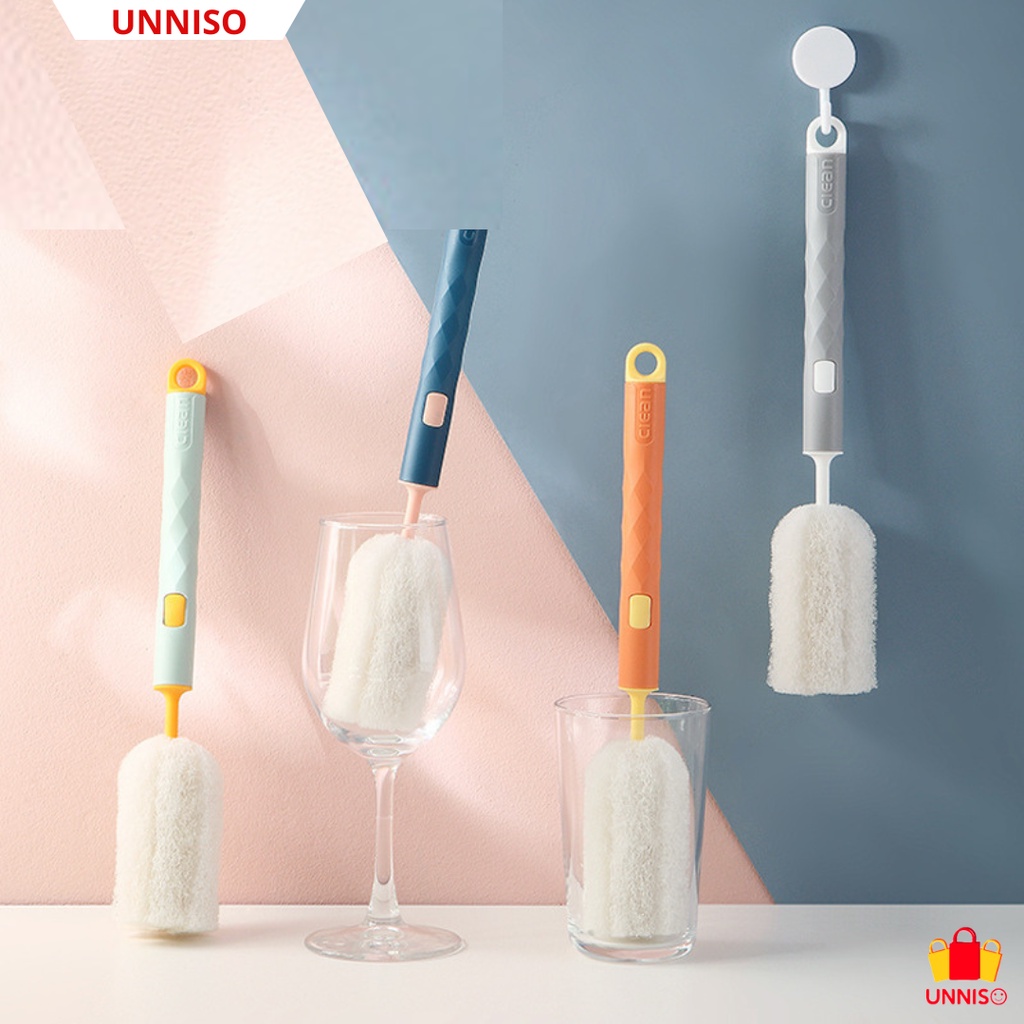 UNNISO - Sponge Cup Silicone Bottle Cleaner Brush SCP07