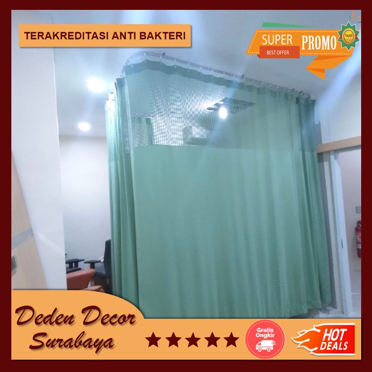 Tirai Anti Bakteri / Gorden Rumah Sakit Murah Anti Bakteri