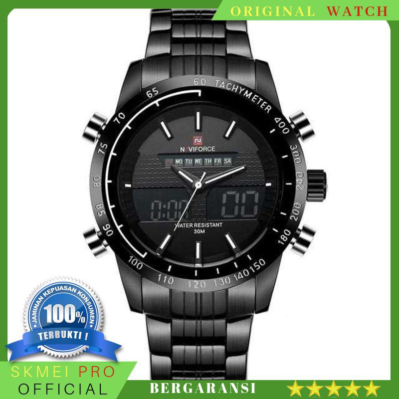 ORIGINAL WATCH Navi Force Jam Tangan Analog Digital Pria - 9024 BERGARANSI