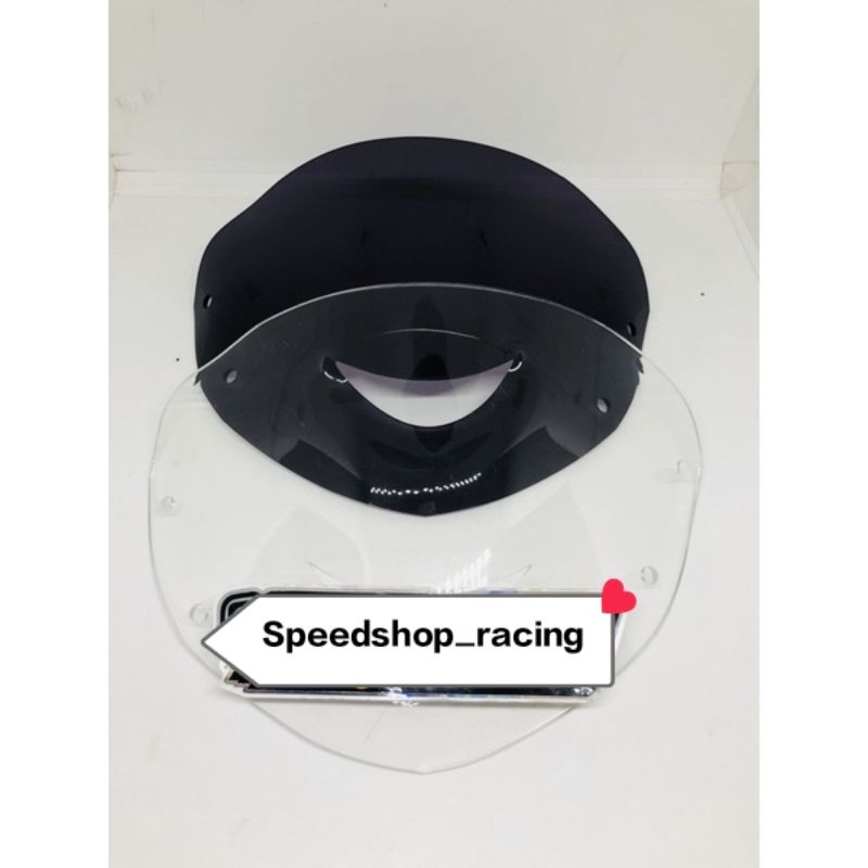 Visor Yamaha 125 Z PNP ke Force 1 F1ZR Fizr Bahan akrilik Smoke dan bening Winshield Winsil F1ZR Fzr