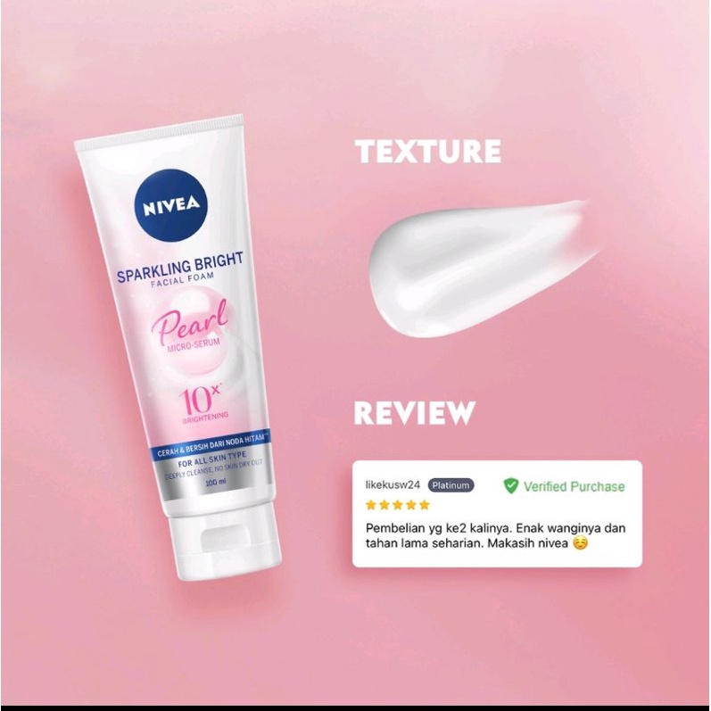 NIVEA Sparkling Bright Whitening Facial Foam 100ml