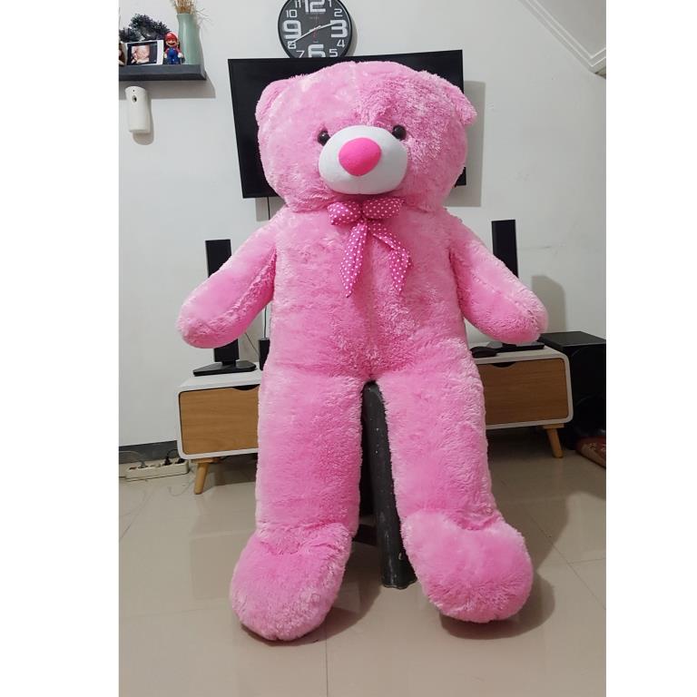 Boneka Teddy Bear Super Jumbo Pita Boneka Beruang Besar Tinggi 1.5M