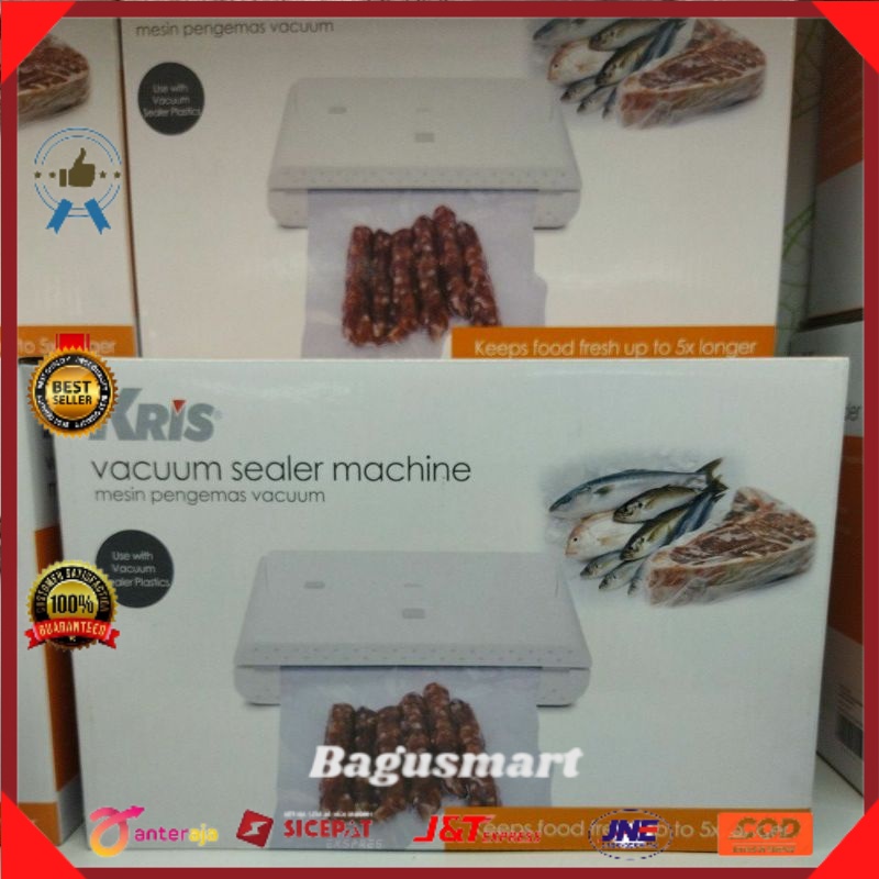 Kris Vacuum Sealer Meja Mini/alat vacuum makanan/vacuum sealer