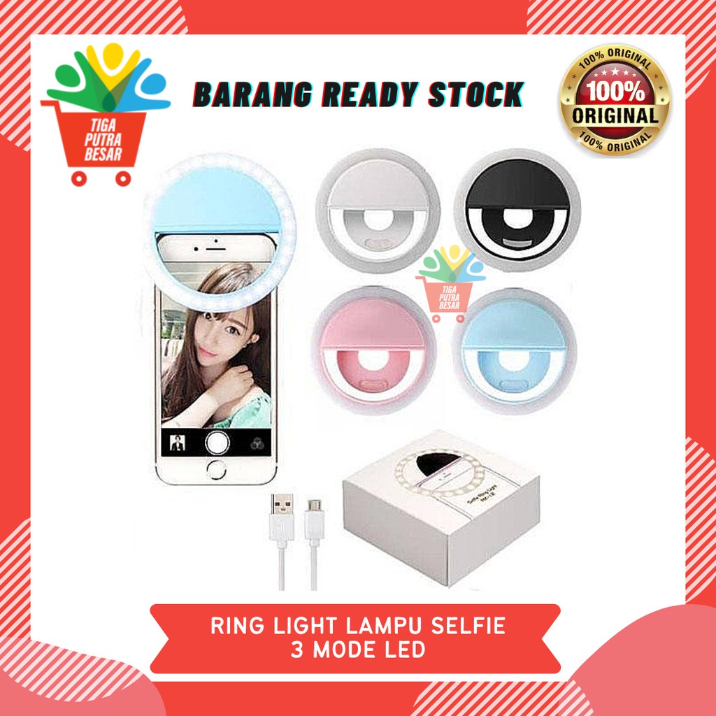 RING LIGHT LAMPU LED SELFIE TIKTOK KEKINIAN 3 MODE TONE LIGHT