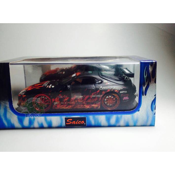 1/32 SAICO Toyota Supra (matte black w/flames)