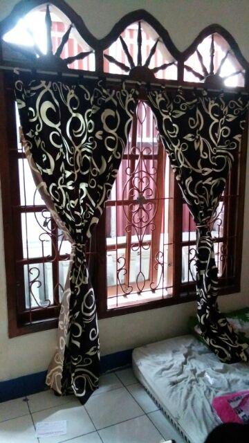 Gorden/korden/gordyn Motif Pintu Dan Jendela