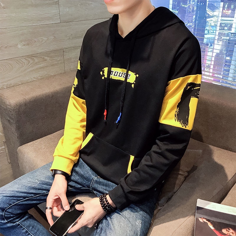 Hoodie Pria Sweater Kaos Hoodies Lengan Panjang Bahan Polyester