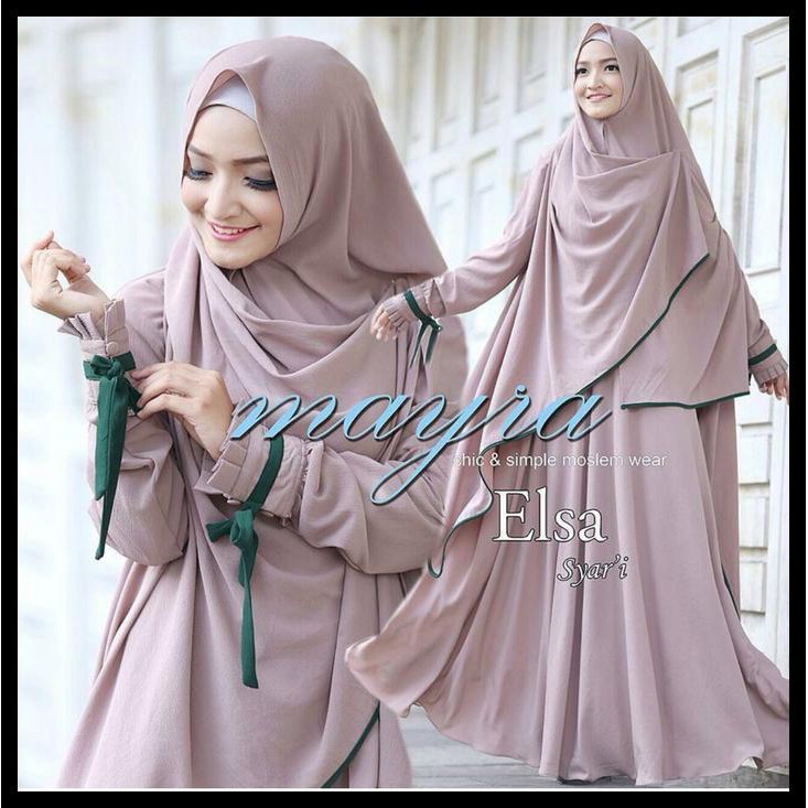 Sale Gamis Elsa Mayra Syari'I - Hitam Harga Murah