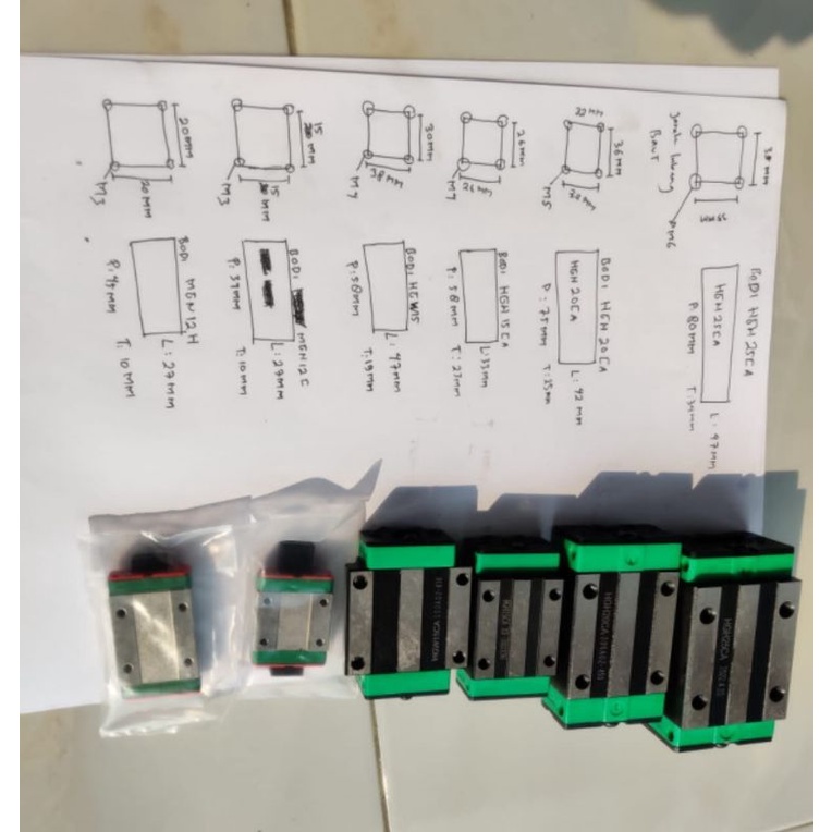 linear guide bearing sliding hgh 20 hgh20 hg20 20mm hgh20ca block