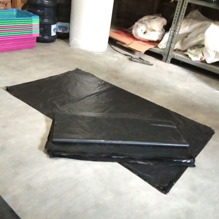 Plastik Packing Lembaran Plastik HDPE Hitam 100 x 60 Cm 12 Pcs Plastik Multifungsi